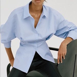 Zara Fitted Poplin Shirt